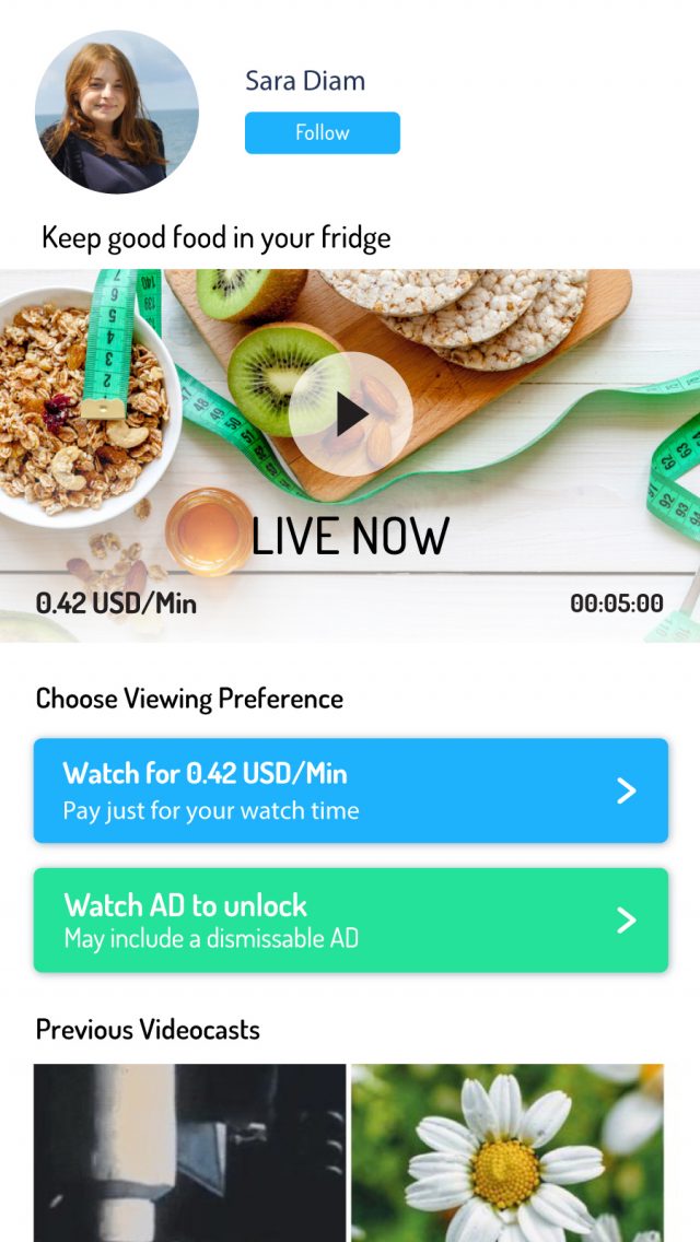Fibler app — Publisher's Page screen